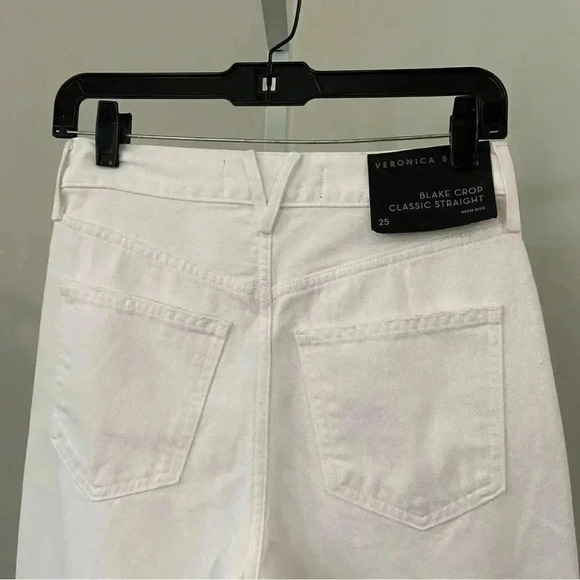 NWT Veronica Beard Blake Crop Classic Straight High Rise Jeans size 25 - Picture 9 of 16